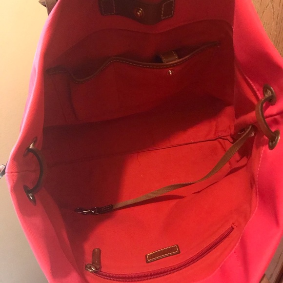 Dooney & Bourke Pink Nylon Tote! - Picture 4 of 8